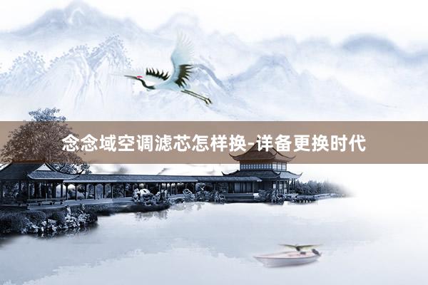 念念域空调滤芯怎样换-详备更换时代